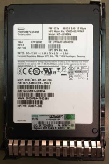 Buy 875311-B21 HP G8-G10 480-GB 2.5 SAS 12G RI SC SSD