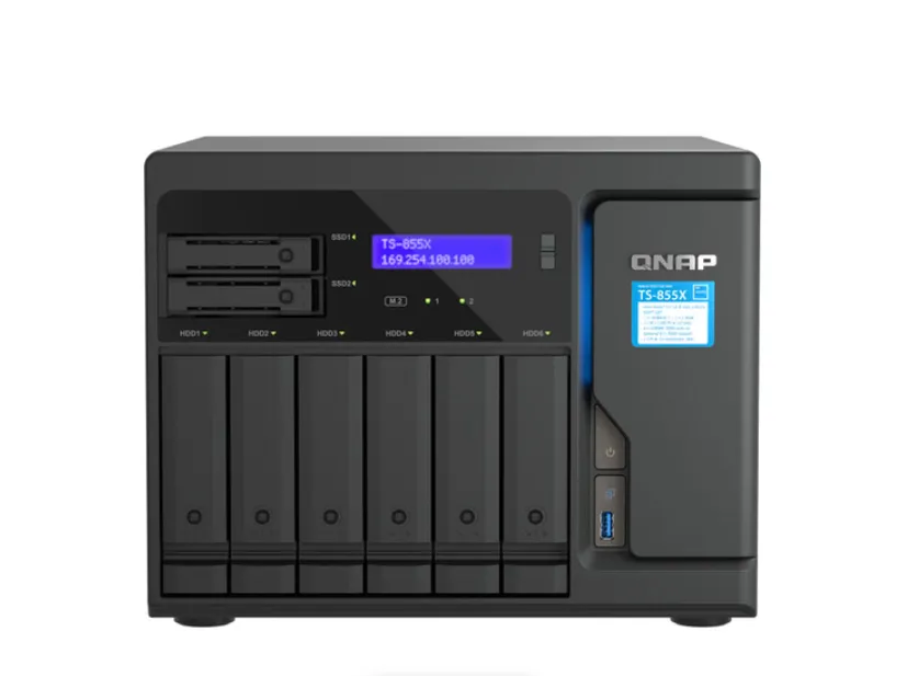 Buy QNAP TS-855X NAS 8-core Intel Atom C5125 8GB RAM 5GB Flash Storage Network Attached Storage