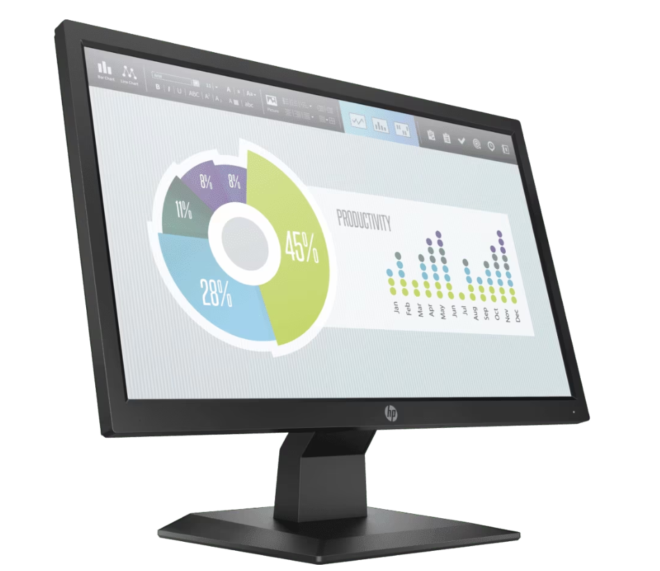 Buy HP LED 20 INC P 204    @ BLACK  COLOUR