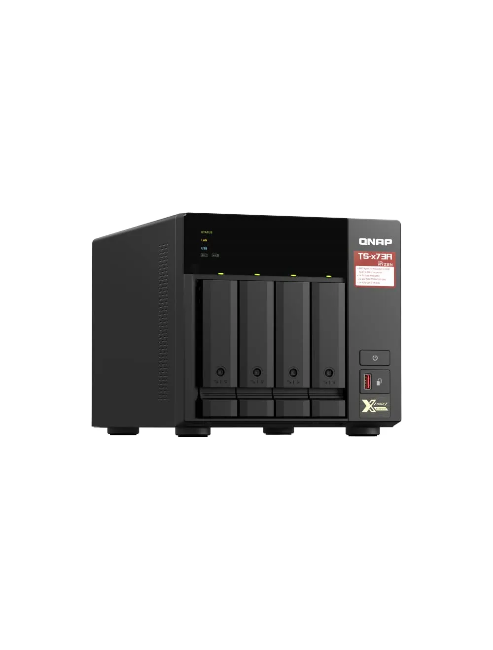 Buy QNAP TS-473A-8G 4-Bay High-Speed NAS AMD Ryzen V1500B 8GB DDR4 ECC Desktop NAS