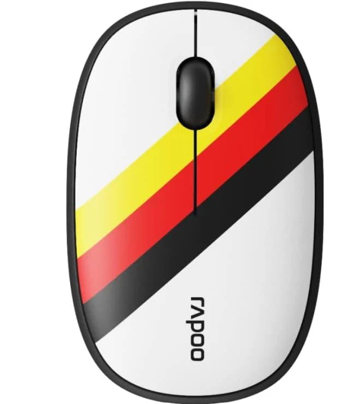 Buy RAPOO M650 MOUSE MULTIMODE WIRELESS - DE- WHITE YELLOW RED