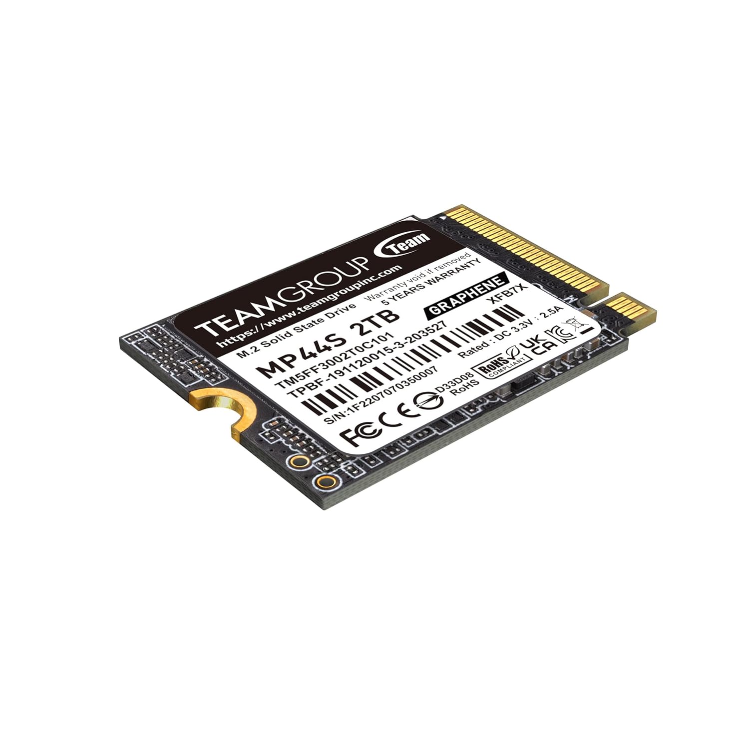 Buy TEAMGROUP MP44S High Performance SSD 2TB SLC Cache Gen 4x4 M.2 2230 PCIe 4.0 NVMe TM5FF3002T0C101
