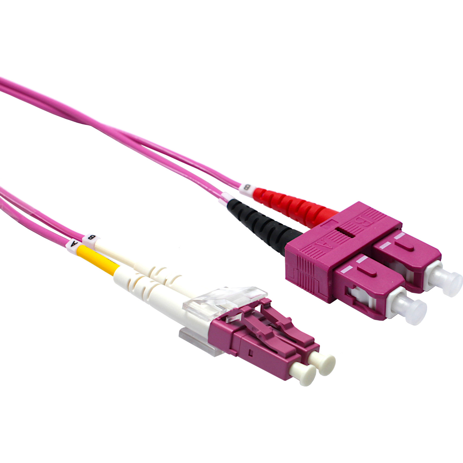 Buy 204-335 EXCEL OM4 LC-SC DUPLEX P/LEAD 50/125 2M VIOLET