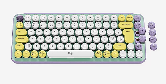 Buy Logitech Pop Wireless Mechanical Emoji Keyboard- Daydream Mint -920-010817
