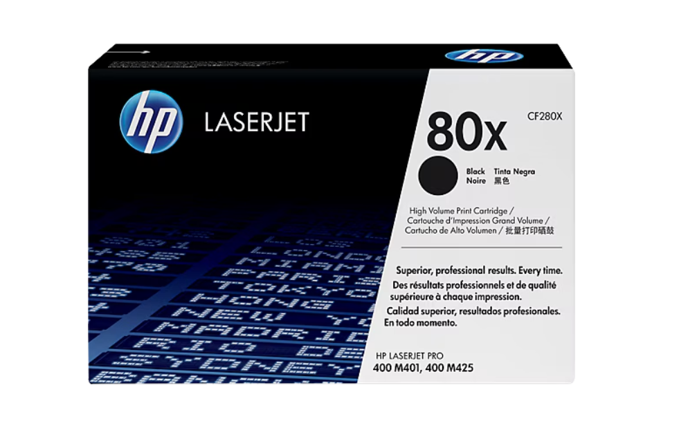 Buy CF280X HP 80X High Yield Black Original LaserJet Toner Cartridge
