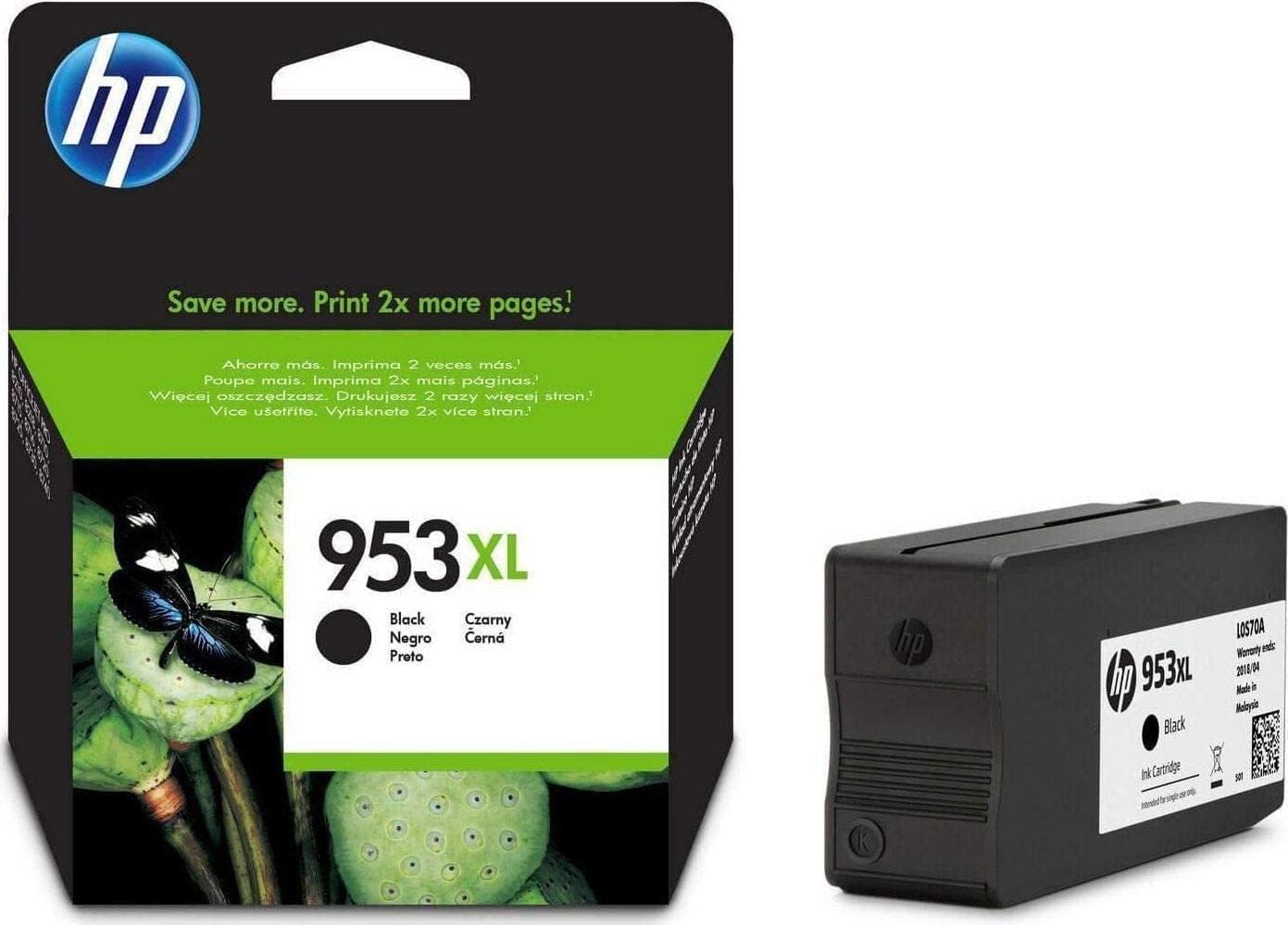 Buy L0S70AE HP 953XL High Yield Black Original Ink Cartridge