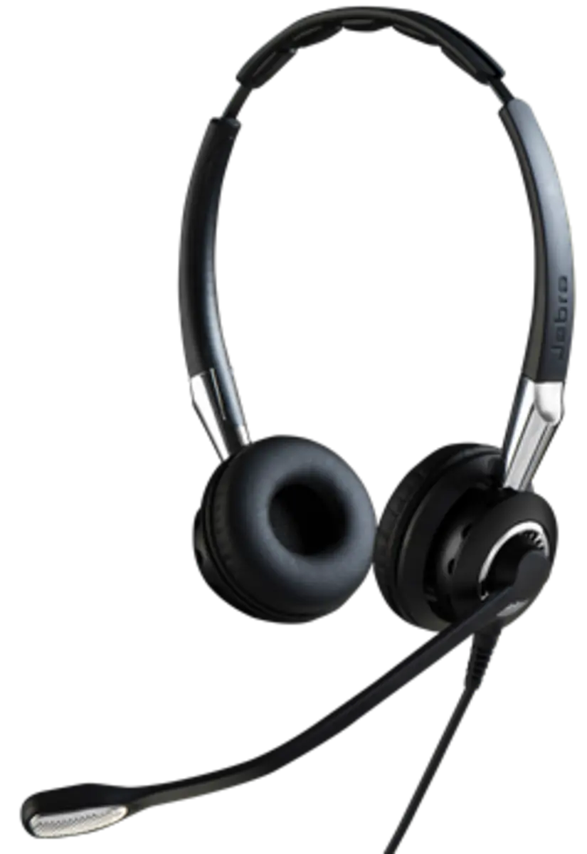 Buy 2409-820-204 Jabra BIZ™ 2400 II Duo NEXT GENERATION - Type: 82 E-STD, NC (NC = Noise-Cancelling) microphone boom: FreeSpin