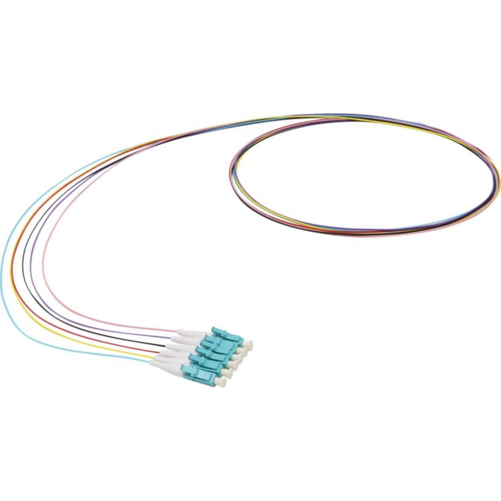 Buy 200-546 Enbeam Fibre Pigtail OM3 50/125 LC/UPC 12-colour pack (TIA 598) - 1m
