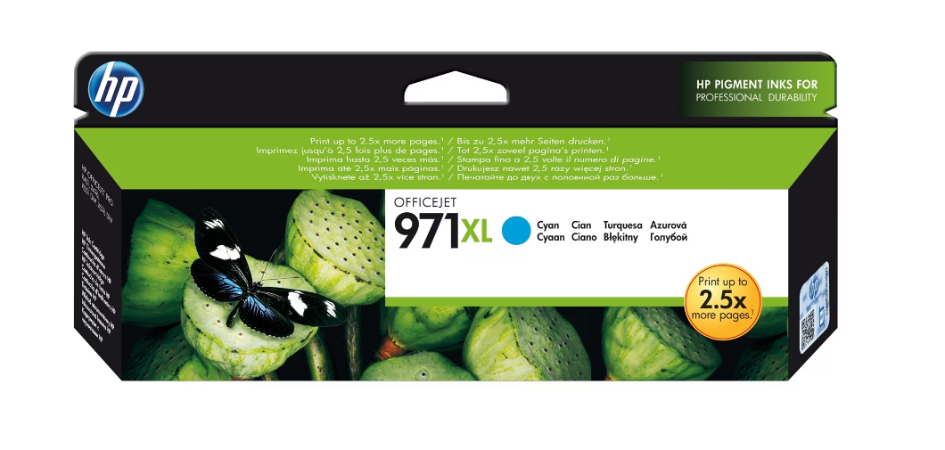 Buy CN626AE HP 971XL High Yield Cyan Original Ink Cartridge