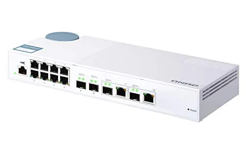 Buy QNAP 12-Port Gigabit Managed Switch with 10G SFP+ & Combo Ports QSW-M408-2C