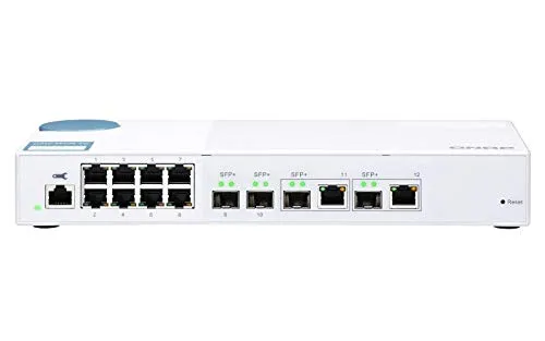 Buy QNAP 12-Port Gigabit Managed Switch with 10G SFP+ & Combo Ports QSW-M408-2C