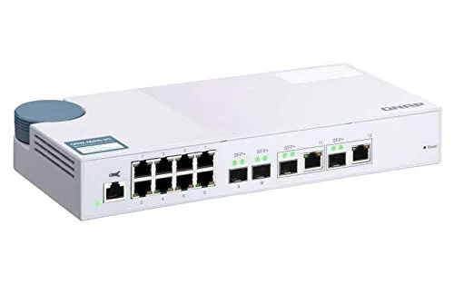 Buy QNAP 12-Port Gigabit Managed Switch with 10G SFP+ & Combo Ports QSW-M408-2C