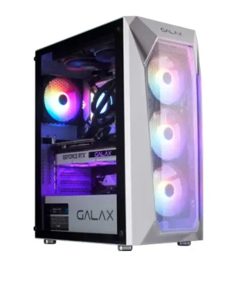 Buy Galax Revolution 05 Atx Mid Tower Cabinet (White) G-CGG5ANWA4B0-GXLG