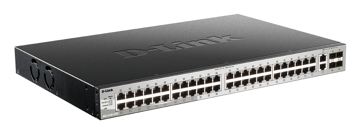 Buy DGS-3130-54PS D-Link 54-Port Lite Layer 3 Stackable Managed Gigabit PoE Switch