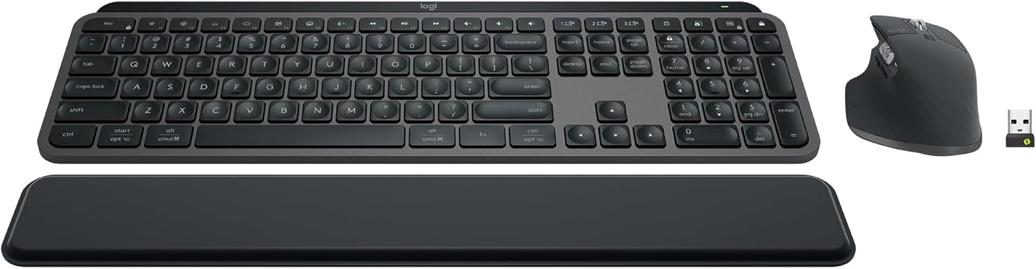 Buy Logitech Keyboard Mouse Combo Wireless - MX Keys S English (Graphite) 920-011889