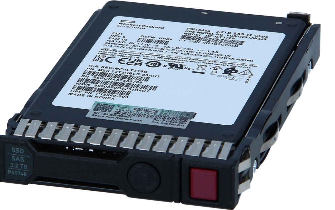 Buy P49052-B21 HPE 3.2TB SAS MU SFF SC MV SSD