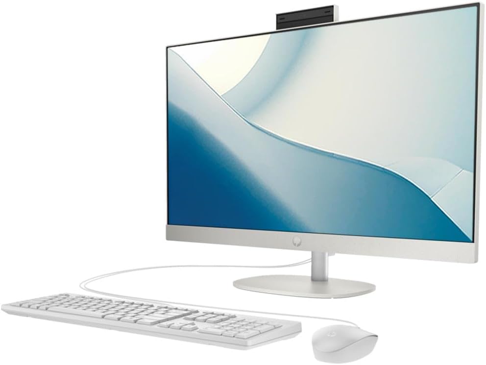 Buy HP 24-CR0307NH AIO, Intel i5-1334U, 8GB RAM, 512GB SSD, Non-Touch, DOS, White