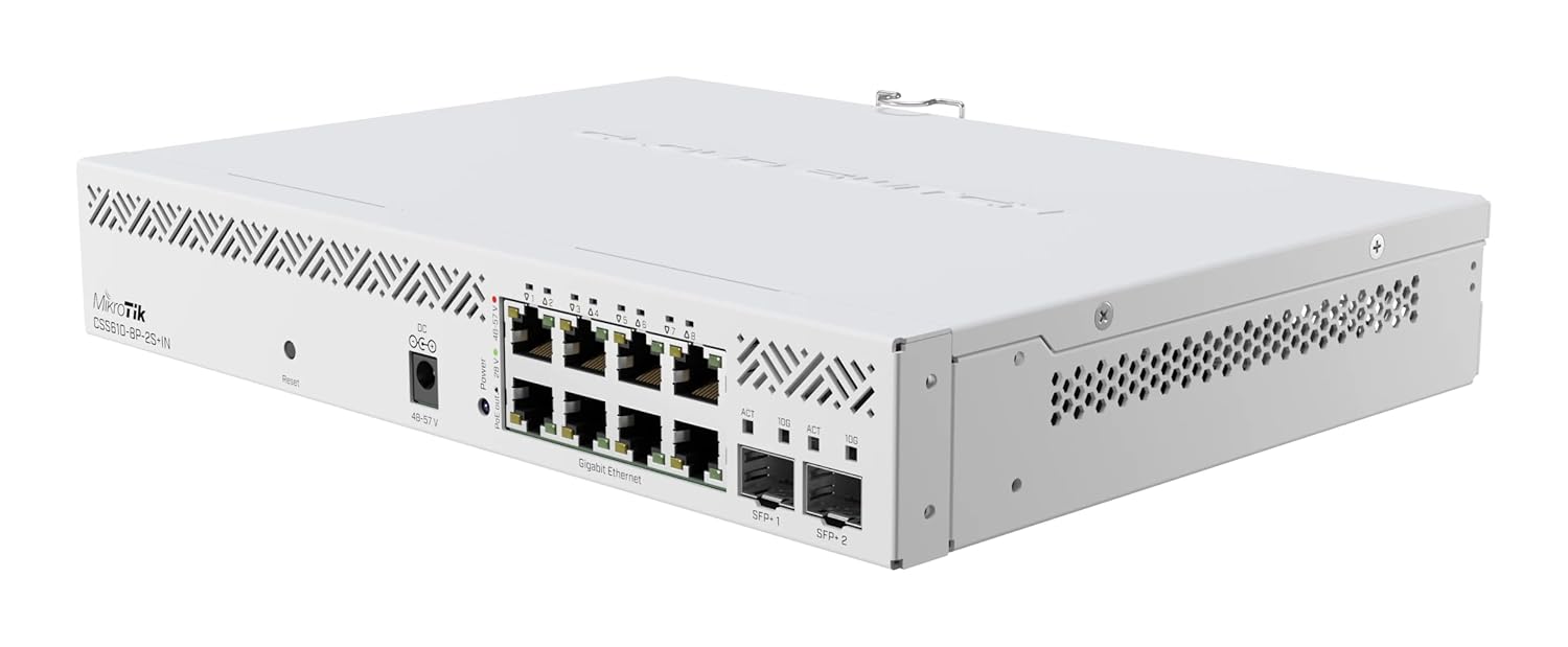 Buy Mikrotik CSS610-8P-2S+IN 8x Gigabit PoE Switch