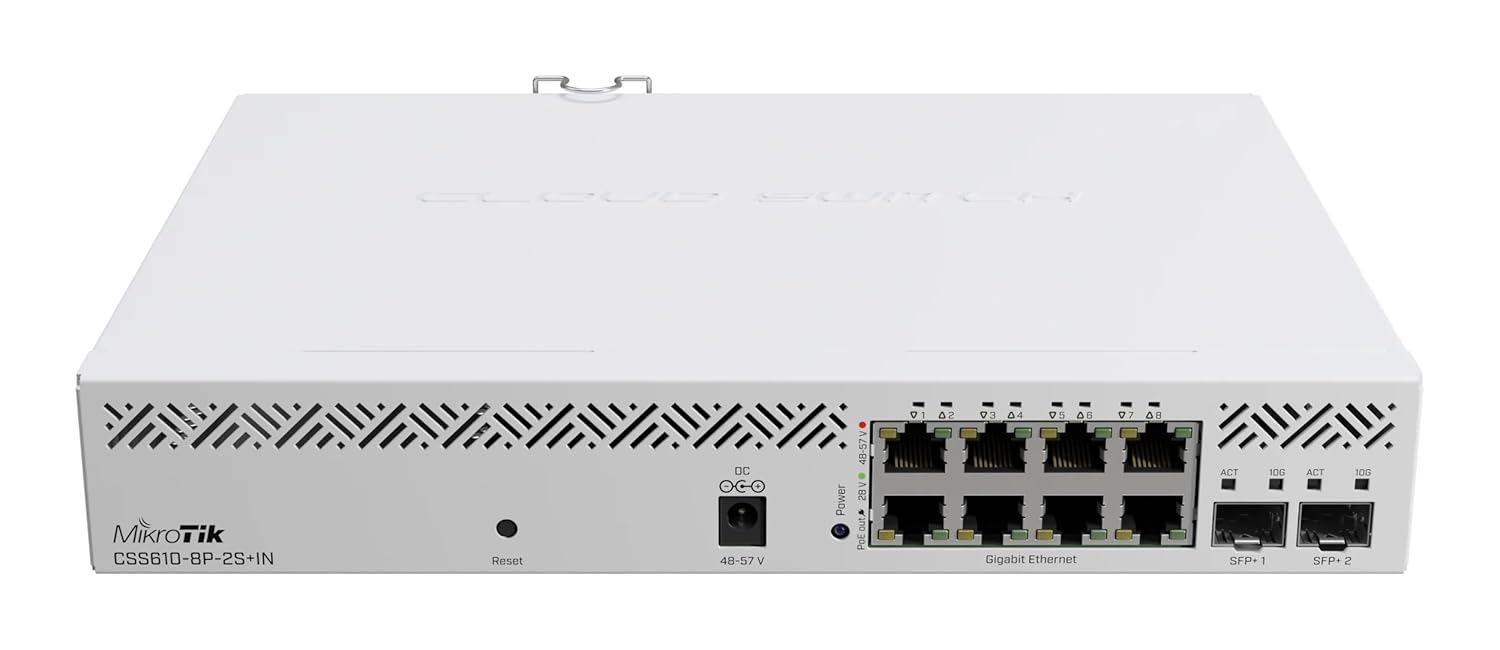 Buy Mikrotik CSS610-8P-2S+IN 8x Gigabit PoE Switch
