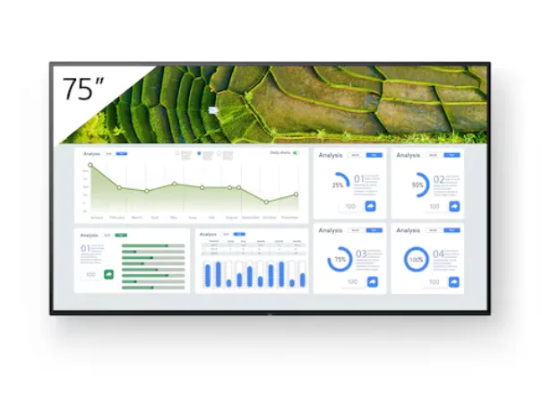 Sony FW-75BZ30P 75 Inch 4K HDR Professional Display 400 Nit