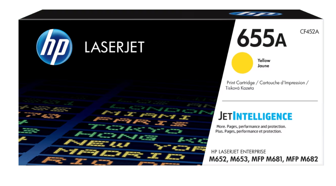 Buy HP 655A Yellow Original LaserJet Toner Cartridge CF452A