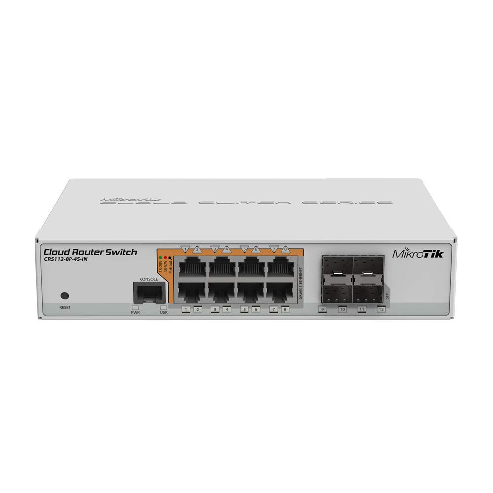 Buy Mikrotik CRS112-8P-4S-IN 8 Gigabit Port PoE Smart Switch