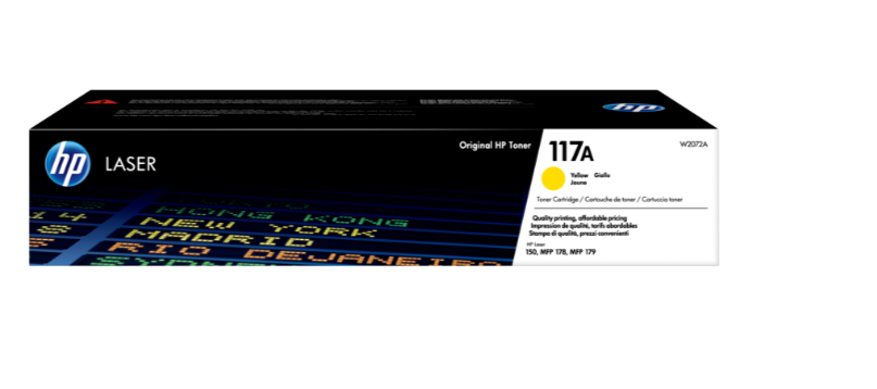 Buy W2072A HP 117A Yellow Original Laser Toner Cartridge