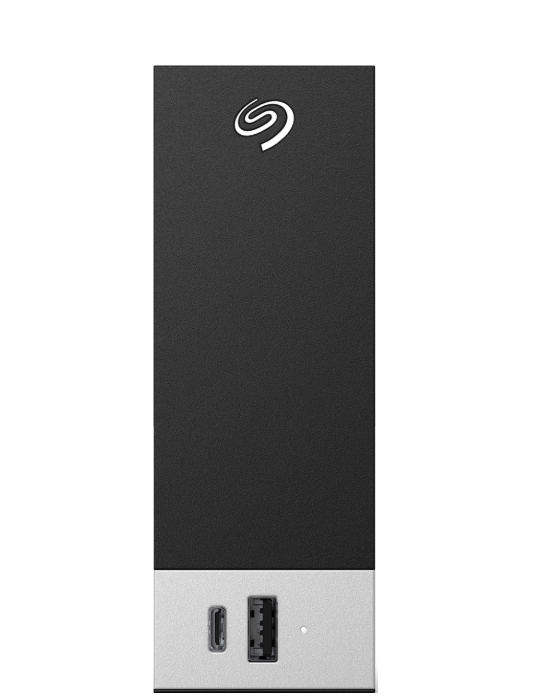 Seagate 8TB One Touch Desktop External Drive with Built-In Hub (Black) STLC8000400