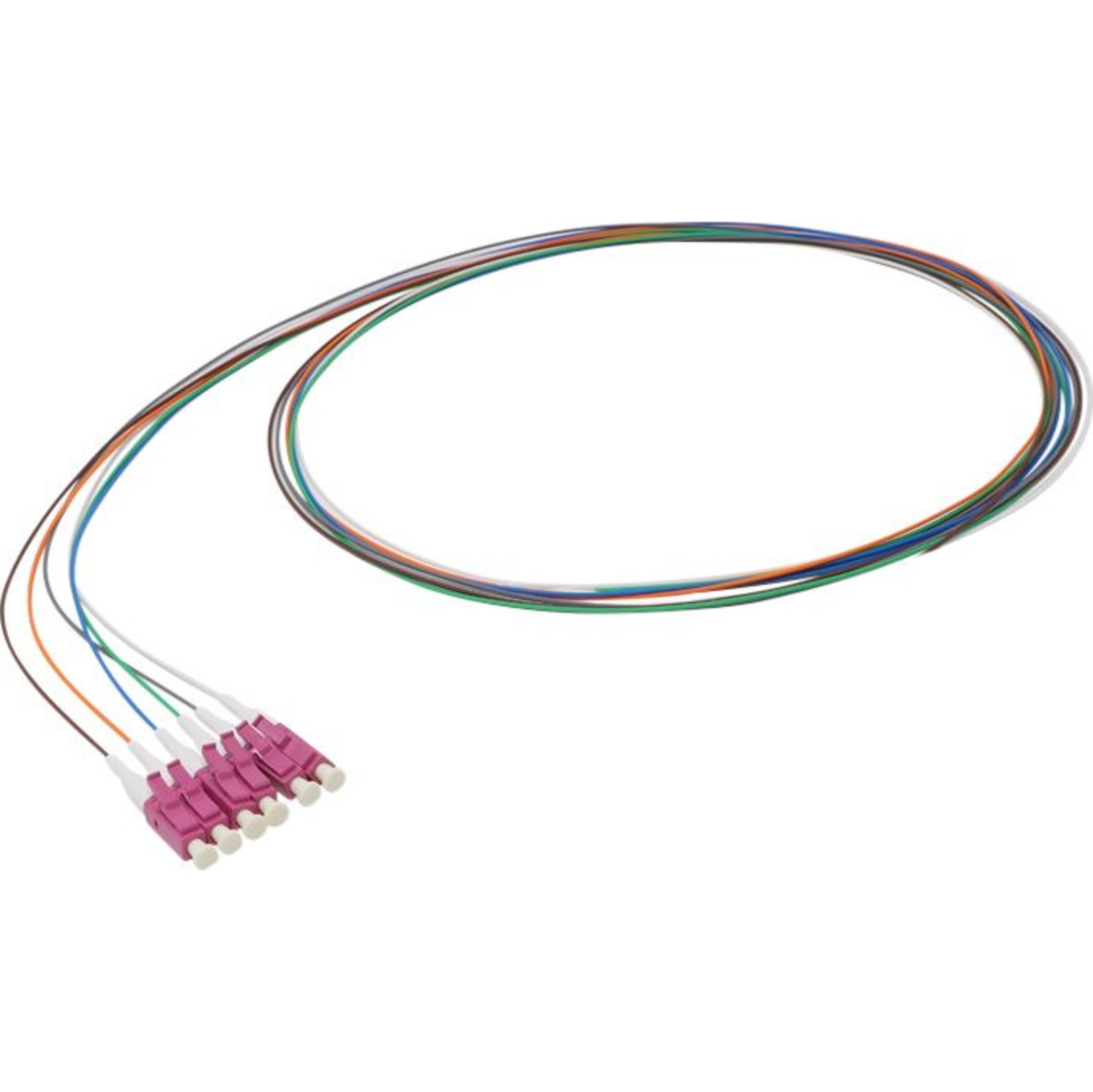 Buy 200-547 Enbeam Fibre Pigtail OM4 50/125 LC/UPC 12-colour pack (TIA 598) - 1m