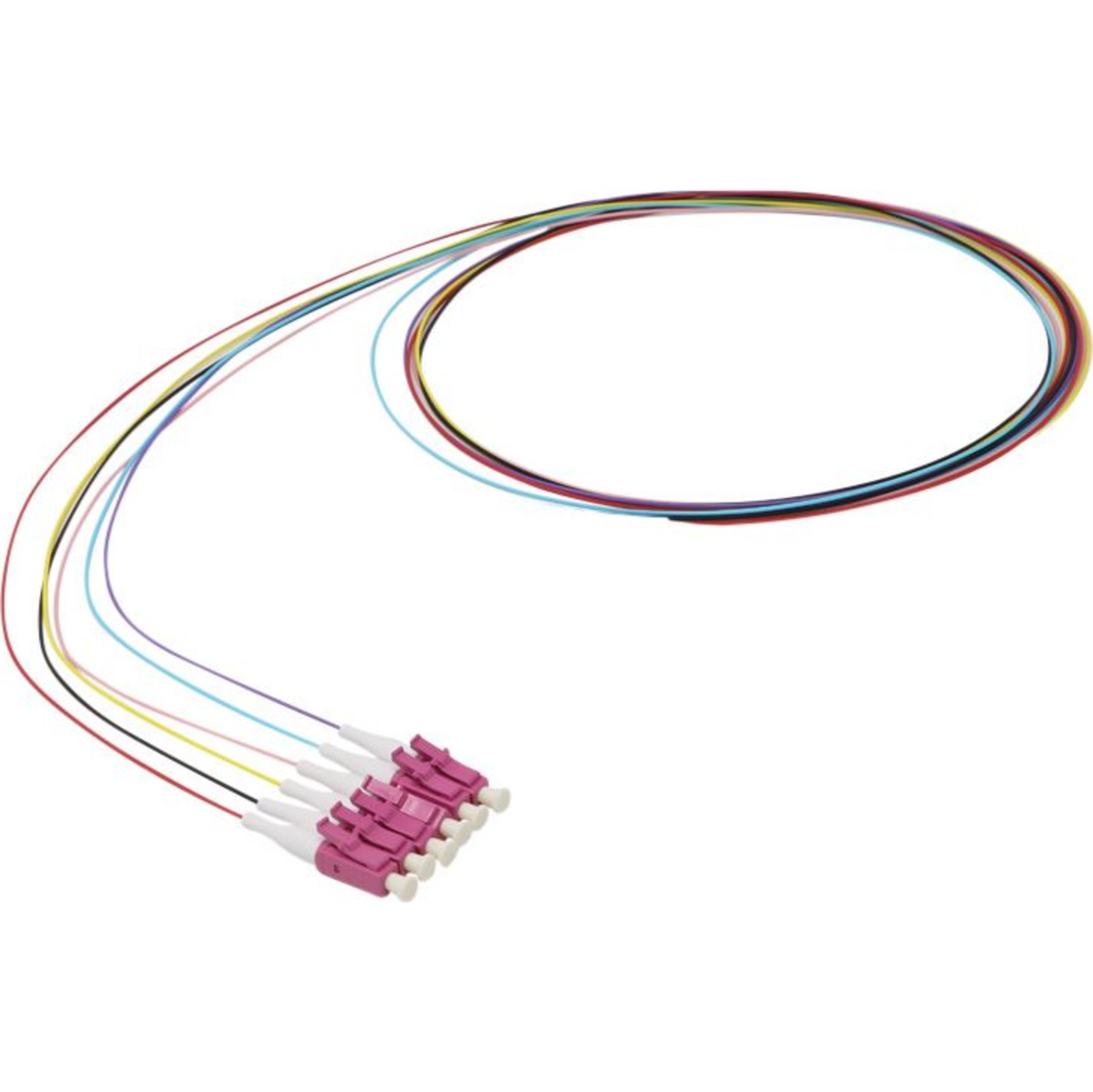 Buy 200-547 Enbeam Fibre Pigtail OM4 50/125 LC/UPC 12-colour pack (TIA 598) - 1m