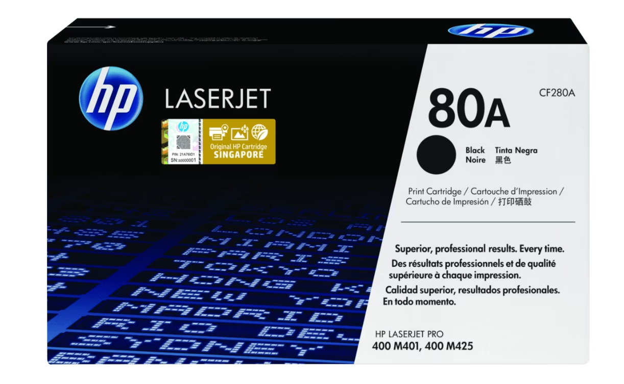 Buy CF280A HP 80A Black Original LaserJet Toner Cartridge