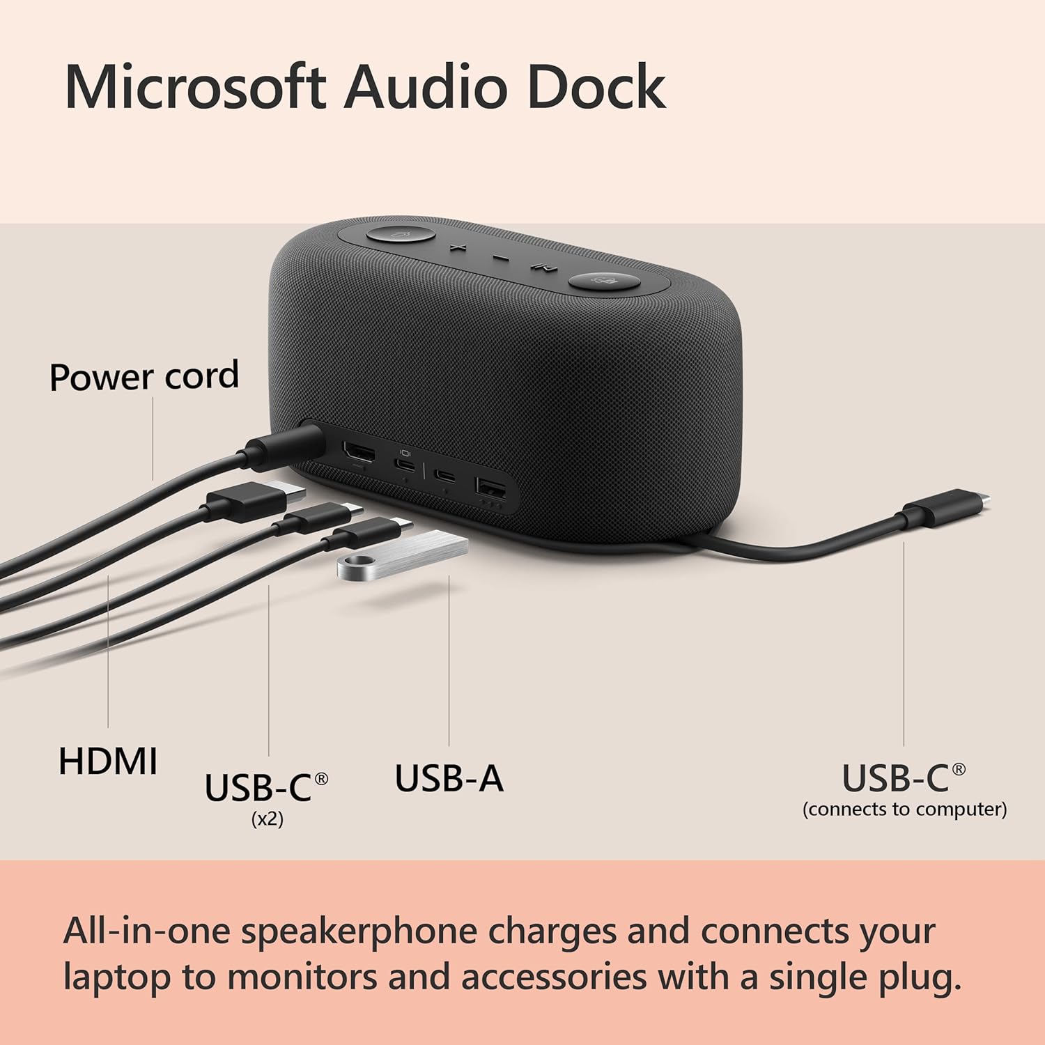 Buy Microsoft Audio Dock - Teams Certified, USB-C Dock IVG-00001