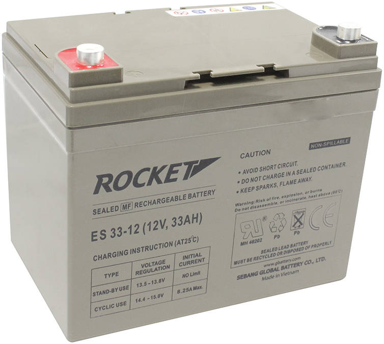 Buy RocketAGM-VRLA  ES 33-12 12V-33Ah Battery