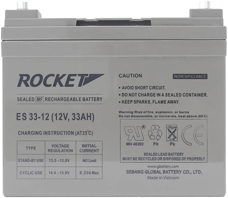 Buy RocketAGM-VRLA  ES 33-12 12V-33Ah Battery
