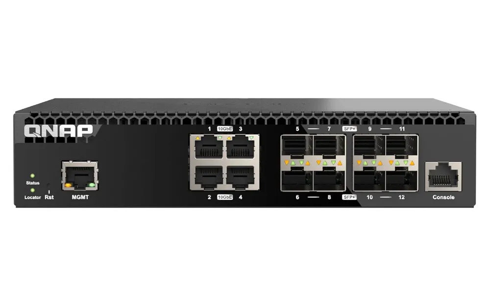 Buy QNAP 12-Port 10G RJ45 / SFP Managed Network Switch QSW-M3212R-8S4T
