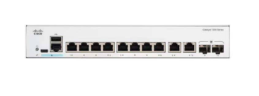 Buy Cisco Catalyst switch - Gigabit Ethernet - 8 ports - smart - rack-mountable C1200-8T-E-2G