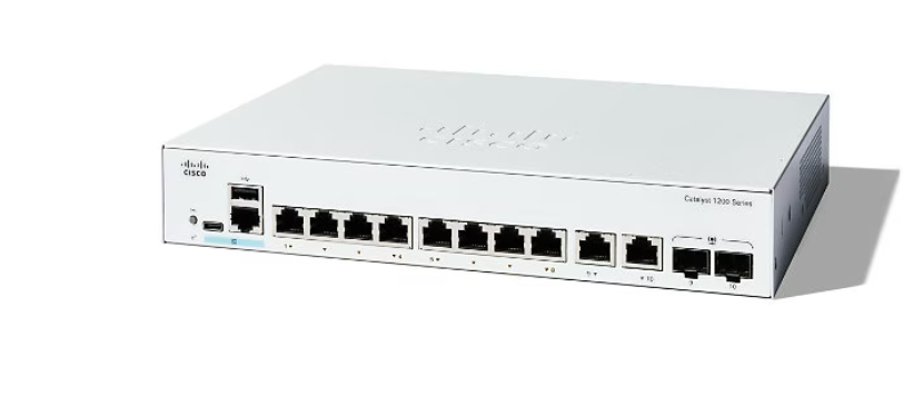 Buy Cisco Catalyst switch - Gigabit Ethernet - 8 ports - smart - rack-mountable C1200-8T-E-2G