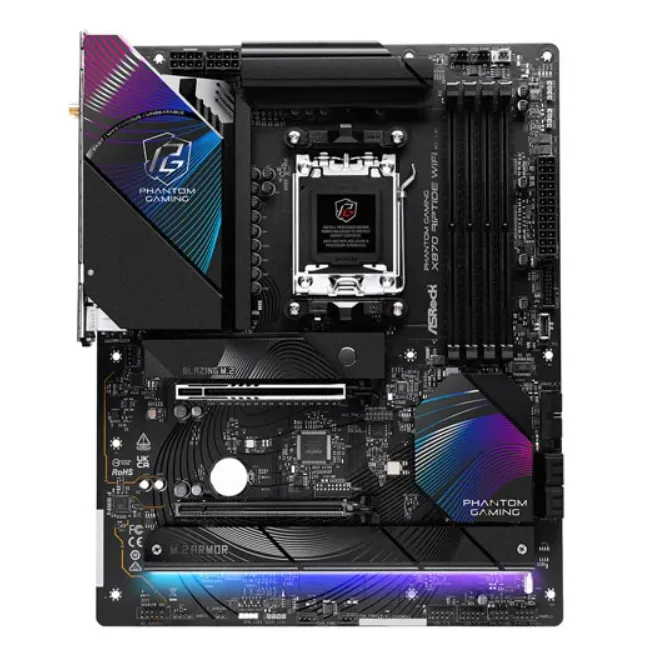 Buy ASRock AMD X870 Riptide WiFi AM5 DDR5 PCIe 5.0 ATX Motherboard 90-MXBPP0-A0UAYZ
