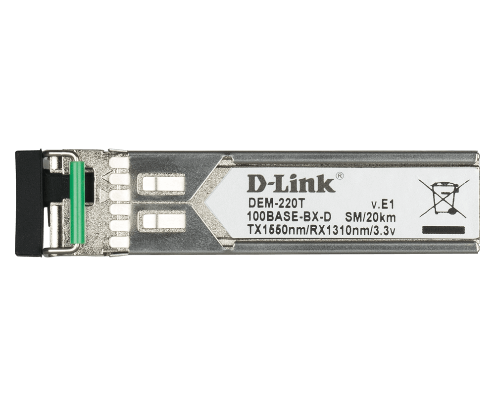 Buy DEM-220T 100Base-BX-D Single-Mode 20KM SFP Transceiver (TX-1550/RX-1310 nm)