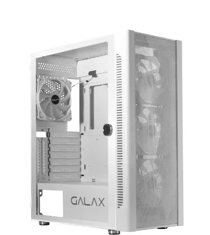 Buy Galax Revolution 06 Mid Tower ATX RGB PC Case - White G-CGG6AGWA4AA-GXLG