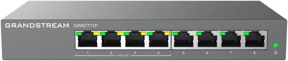 Buy Grandstream GWN7711P 8-Port Gigabit Managed PoE Switch GWN7711P