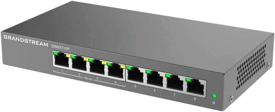 Buy Grandstream GWN7711P 8-Port Gigabit Managed PoE Switch GWN7711P