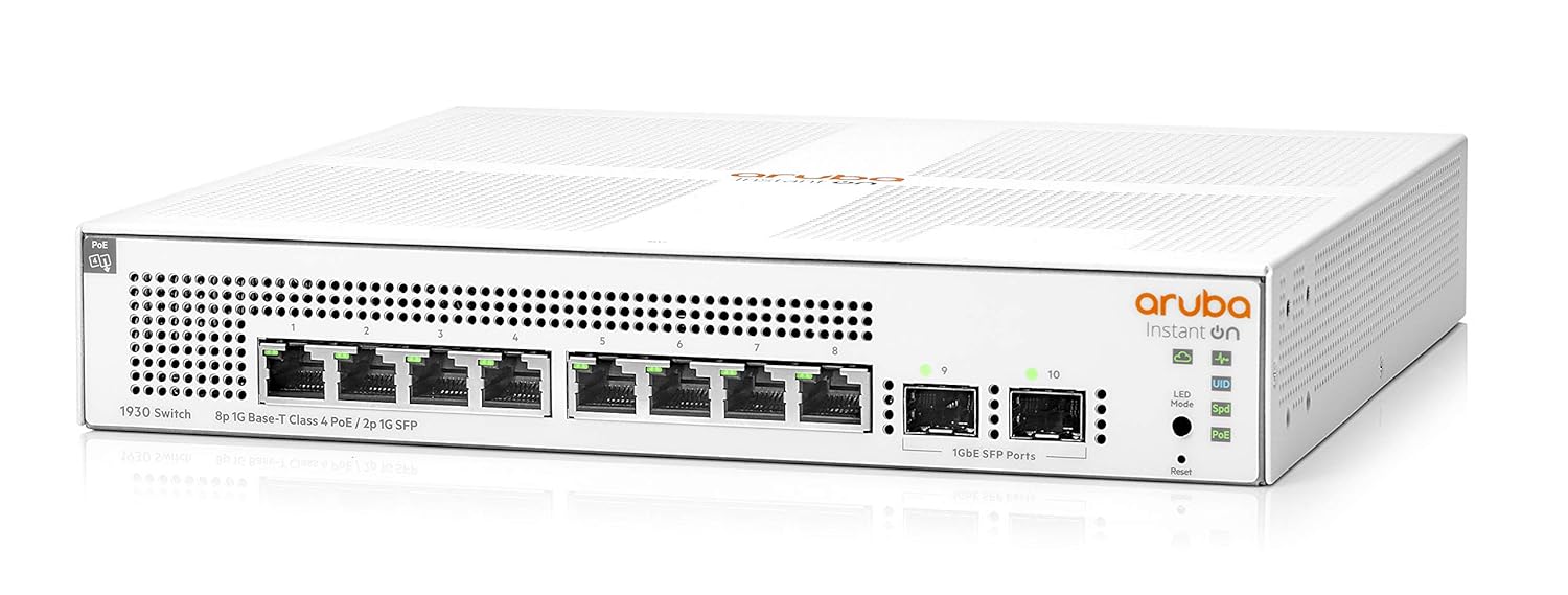 Buy JL681A  Aruba Instant On 1930 8G Class4 PoE 2SFP 124W Switch