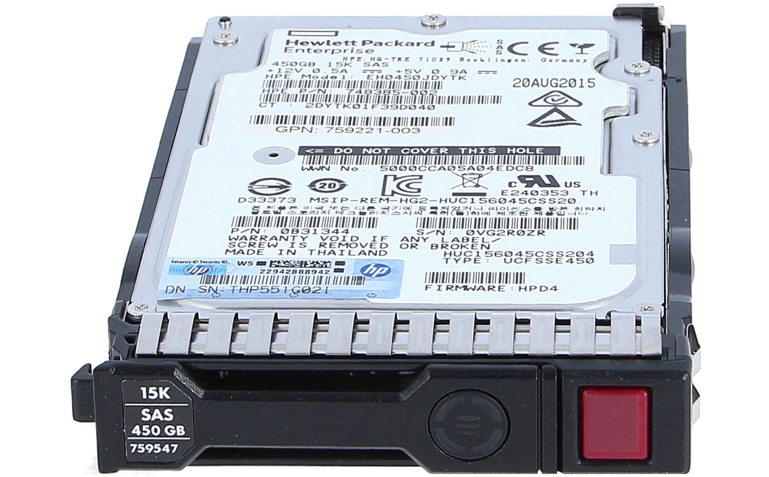 Buy 759210-B21 HP 450GB 12G SAS 15K Rpm SFF (2.5-inch) SC Enterprise Hard Drive