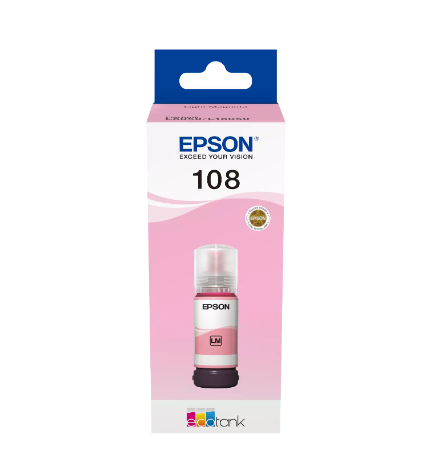 Buy C13T09C64A EPSON 108 EcoTank Light Magenta ink bottle
