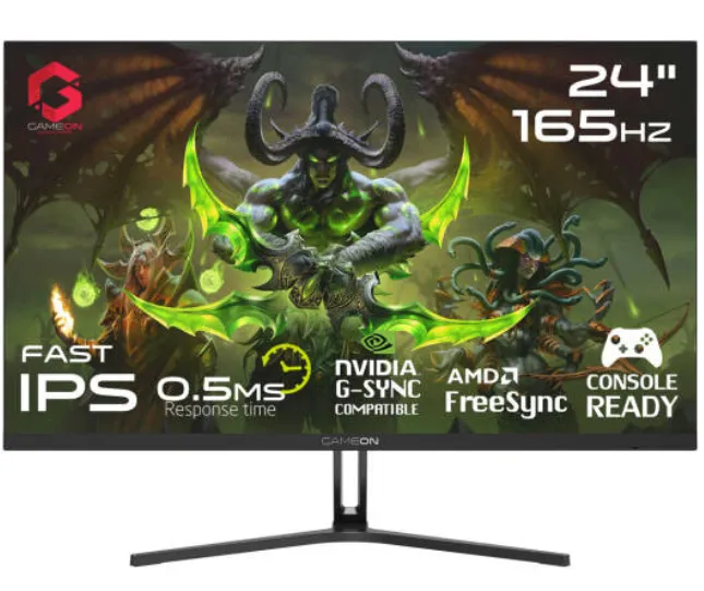 GAMEON GOE24FHD165IPS 24 Inch FHD Fast IPS 165Hz Gaming Monitor