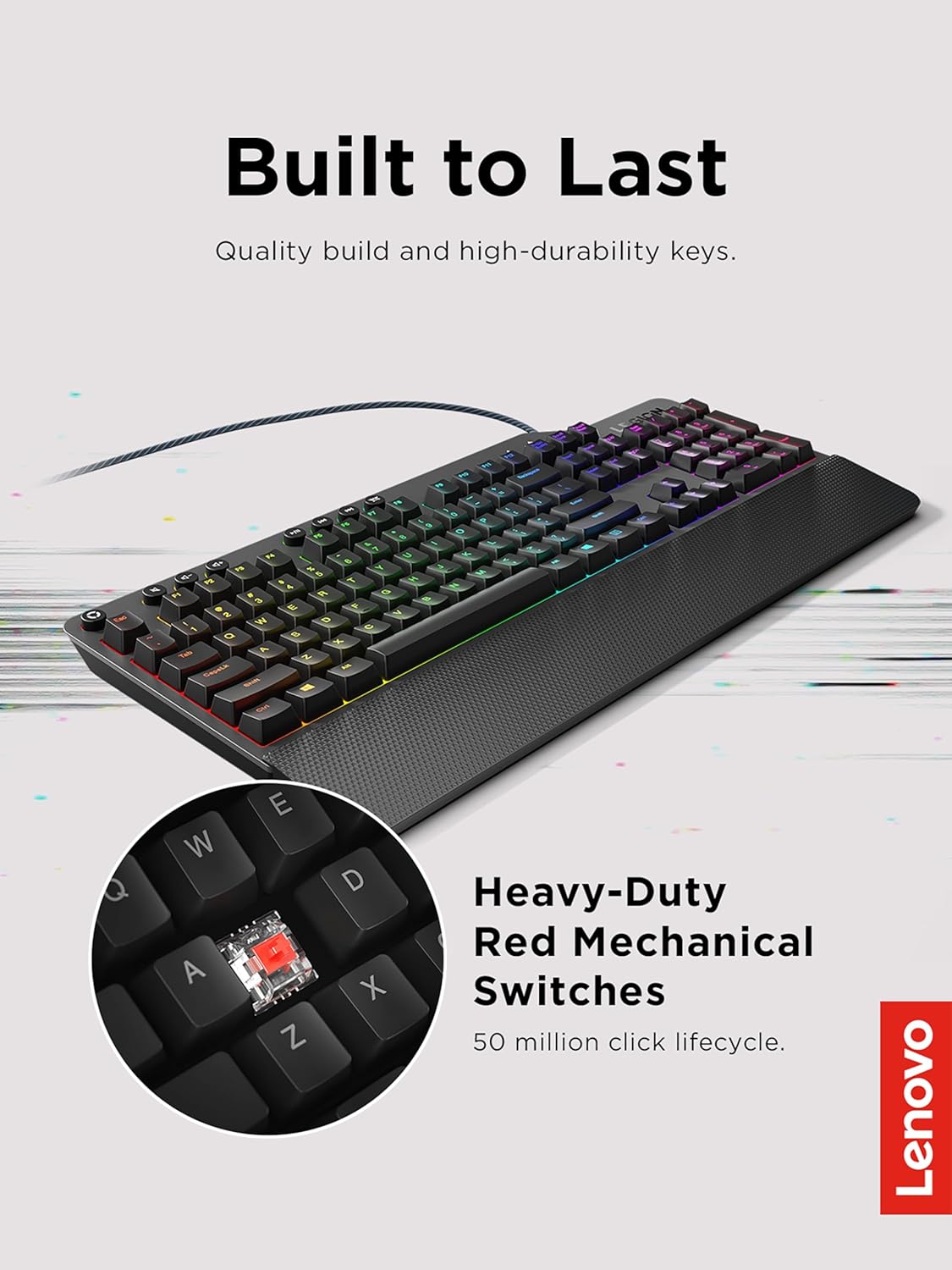 Buy LENOVO LEGION K500 RGB MECHANICAL GAMING KEYBOARD GY40T26478