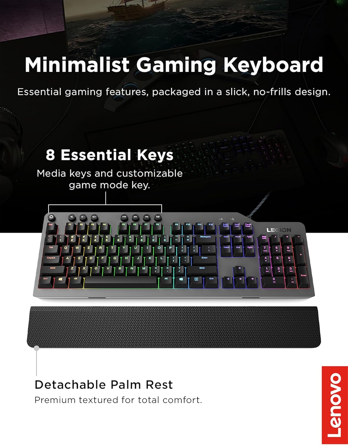 Buy LENOVO LEGION K500 RGB MECHANICAL GAMING KEYBOARD GY40T26478