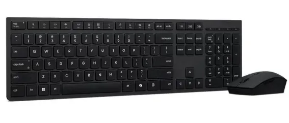 Lenovo 4X31R64353 Wireless Professional Rechargeable Combo Arabic Keyboard Mouse