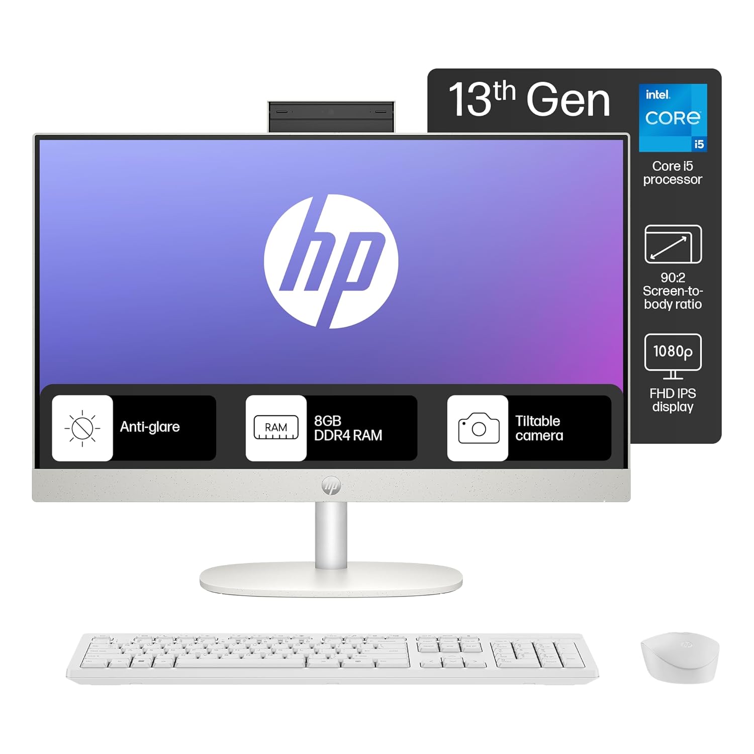 Buy HP 24-cr0115d All In One PC Touch Intel®️ Core™️ i5 - 1335U 13th Gen Processor